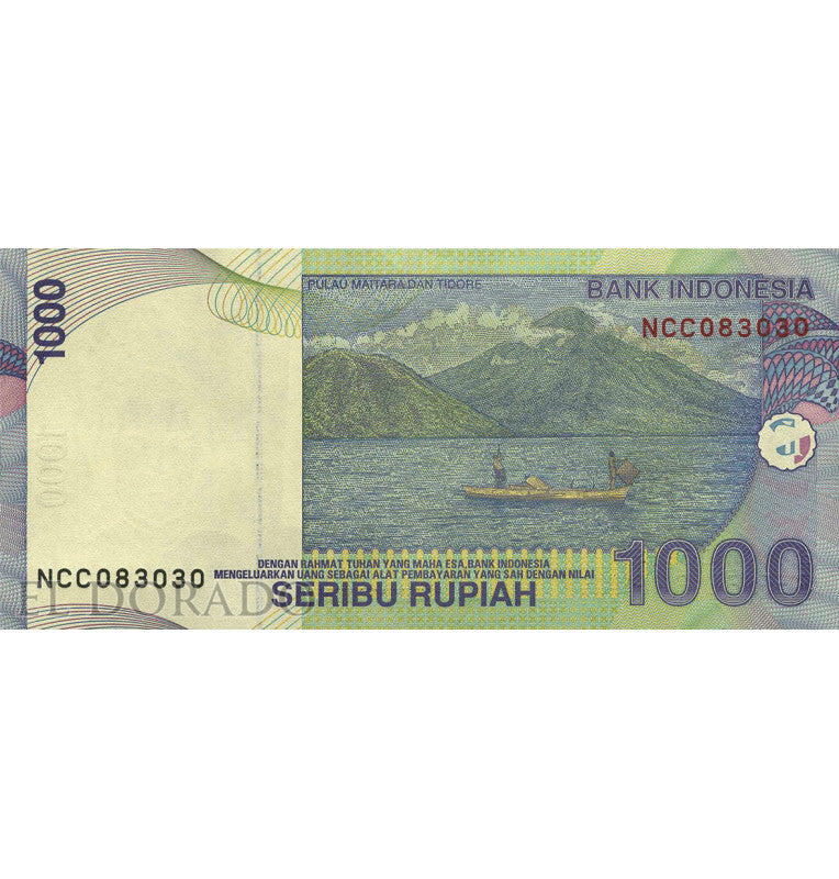 Indonesia 1,000 Rupees 2009 Pick 141j